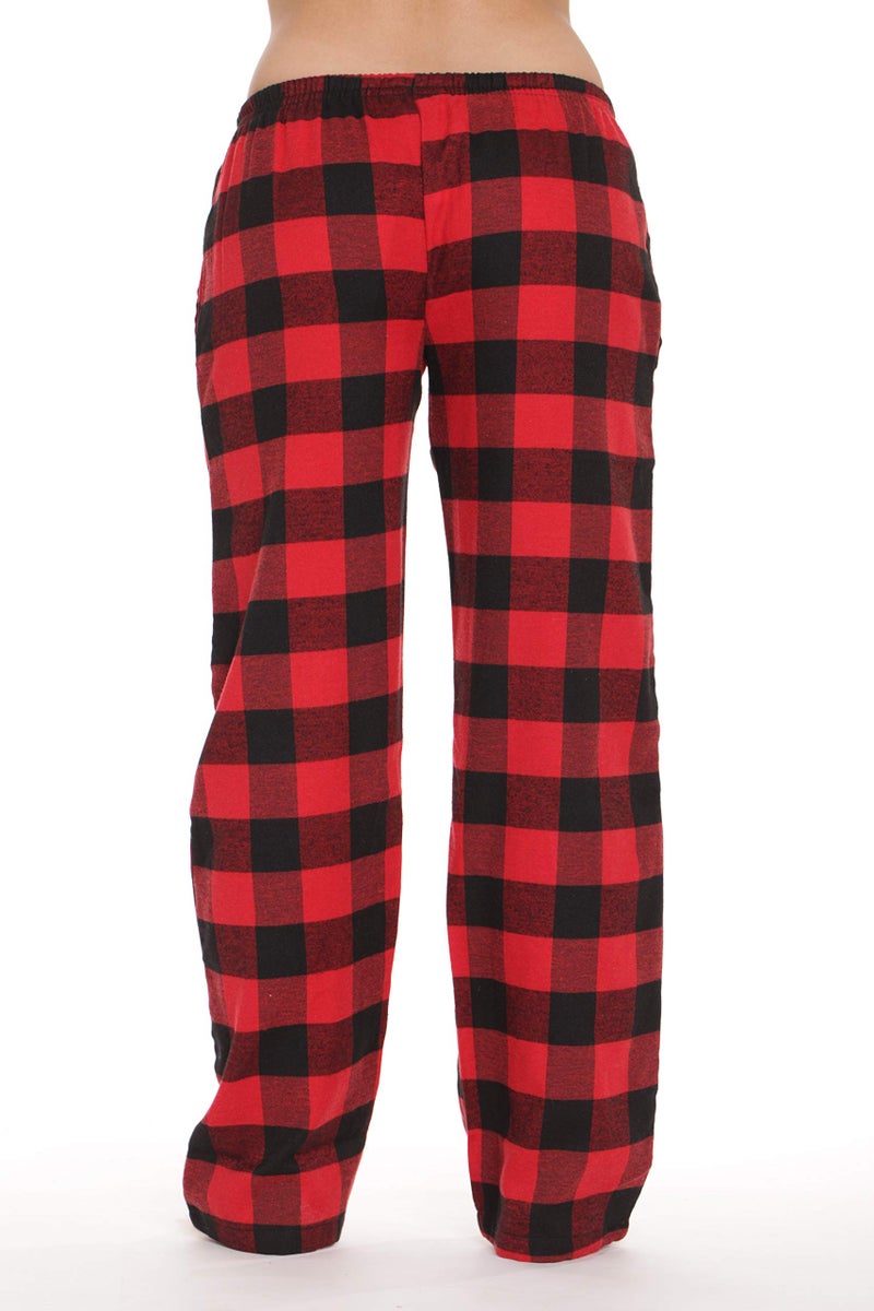 #followme Flannel Pajama Pants for Women Sleepwear PJs 45805-10195-RED-M - Image 3
